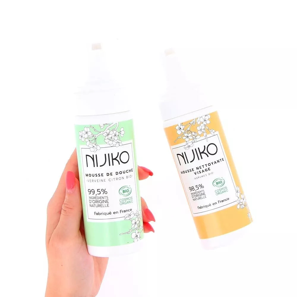 Nijiko - Mousse Nettoyante Visage Bio (Peaux grasses) - touteslespeaux.fr