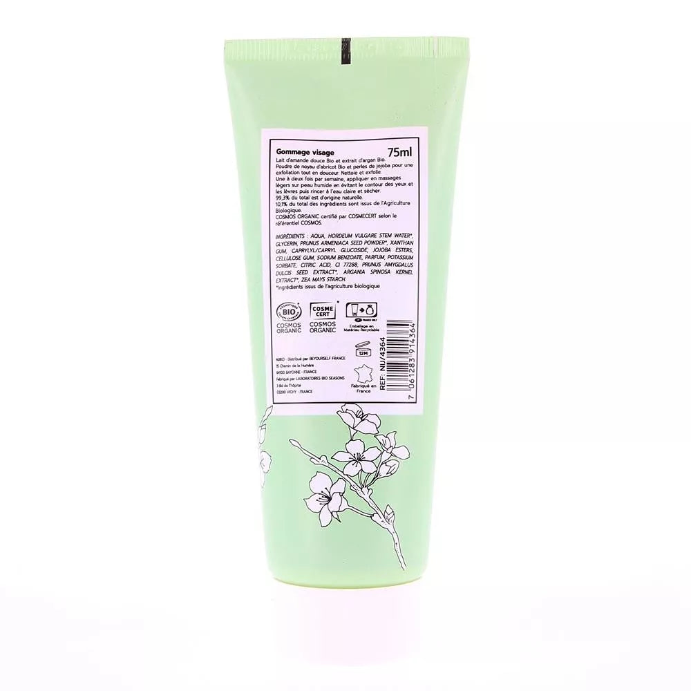 Nijiko – Gommage Visage Bio (Peaux Normales à Sèches) - touteslespeaux.fr