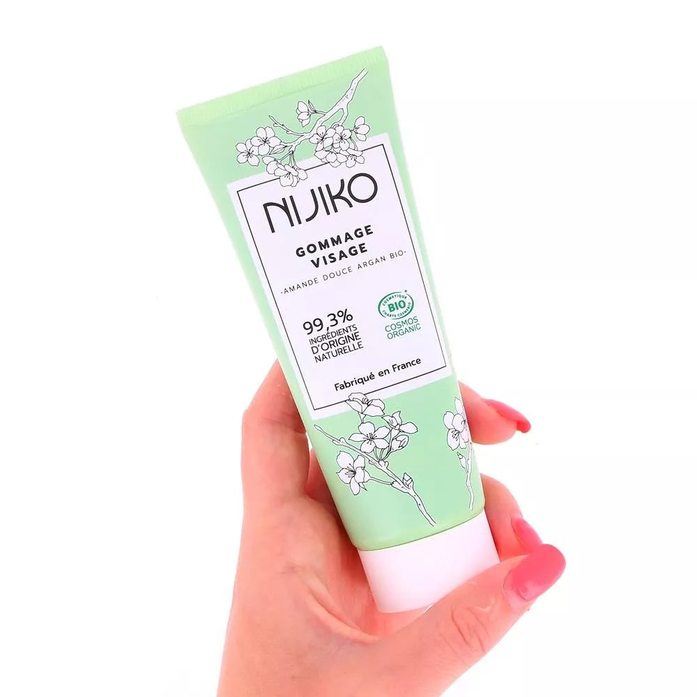 Nijiko – Gommage Visage Bio (Peaux Normales à Sèches) - touteslespeaux.fr