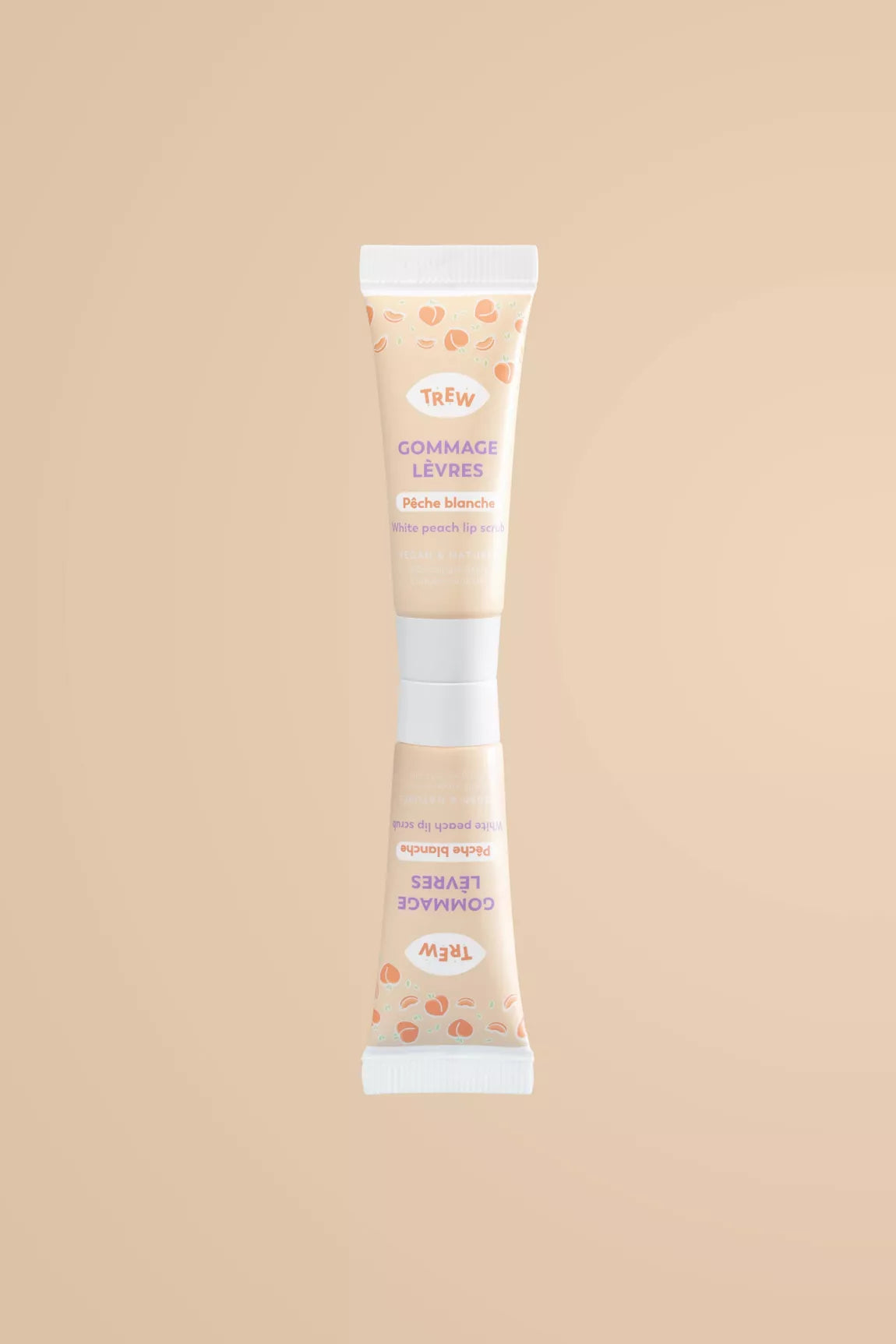TREW – Sugar Scrub – Gommage Lèvres Pêche Blanche - touteslespeaux.fr